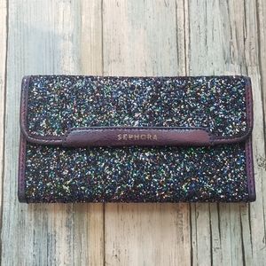 Sephora Makeup Brush Sparkle Wallet.